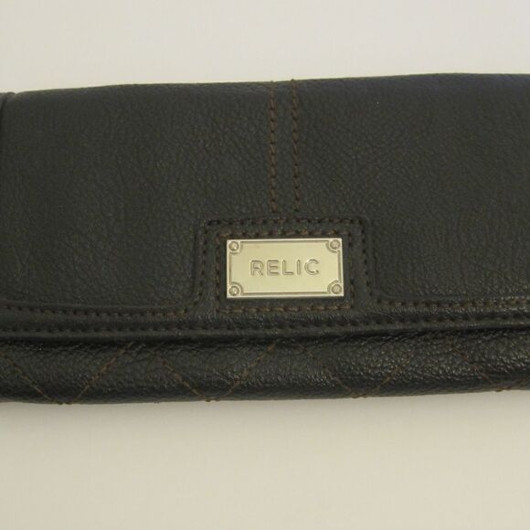RELIC Womens Wallet Clutch Black Leopard - Picture 1 of 7